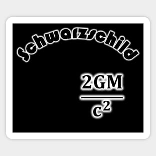 Schwarzschild Radius Baseball Jersey Sticker